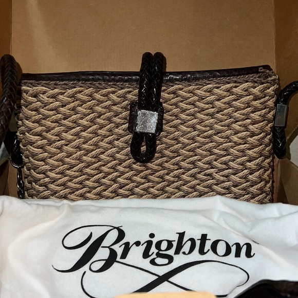 Brighton Basket Weave Handbag ECU - Picture 1 of 12